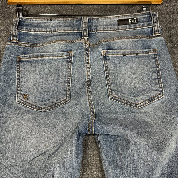 Kut From The Kloth Jeans Womens 2 Connie Ankle Skinny Cotton Stretch Raw Hems - Picture 7 of 8